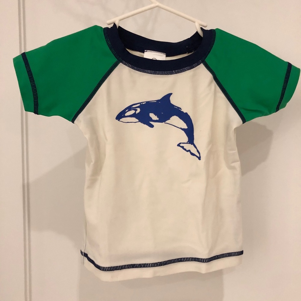 Hanna Andersson Swim Shirt Sunblock Rash Guard 12M